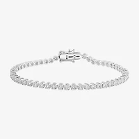 Effy  (H-I / Si1) Womens 1 CT. T.W. Lab Grown White Diamond Sterling Silver 7 Inch Tennis Bracelet