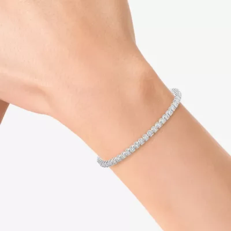 Effy  (H-I / Si1) Womens 1 CT. T.W. Lab Grown White Diamond Sterling Silver 7 Inch Tennis Bracelet