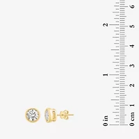 Effy  (G /Si1) 1 3/8 CT. T.W. Lab Grown White Diamond 14K Gold 28mm Round Stud Earrings