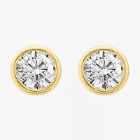Effy  (G /Si1) 1 3/8 CT. T.W. Lab Grown White Diamond 14K Gold 28mm Round Stud Earrings