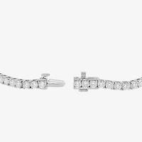 Effy  (G / Vs1-Vs2) Womens 5 CT. T.W. Lab Grown White Diamond 14K White Gold 7.25 Inch Tennis Bracelet