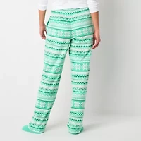 Sleep Chic Womens Fleece Petite Pajama Pants