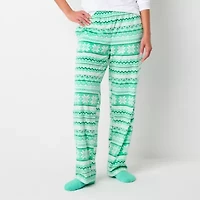 Sleep Chic Womens Fleece Petite Pajama Pants