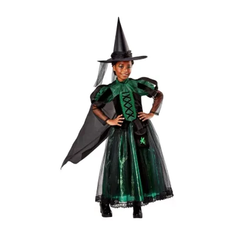 Little & Big Kid Girls Witch Deluxe The Wizard of Oz Wicked 3-pc. Costume Set