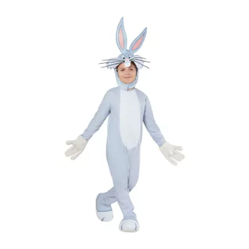 Little & Big Kid Unisex Looney Tunes Bugs Bunny Kids Costume 3-pc.