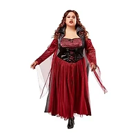 Womens Plus Sized Vampiress 2-pc. Costume