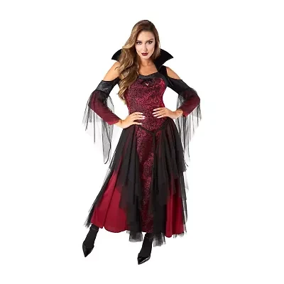 Womens Red Vampiress 2-pc. Costume