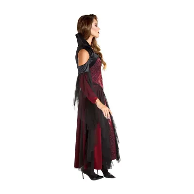 Womens Red Vampiress 2-pc. Costume