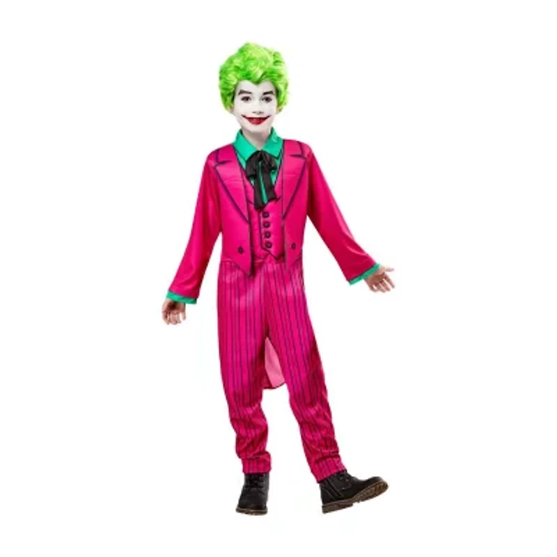 Little & Big Kid Boys Batman Classic 1966 Deluxe The Joker DC Comics 2-pc. Costume Set