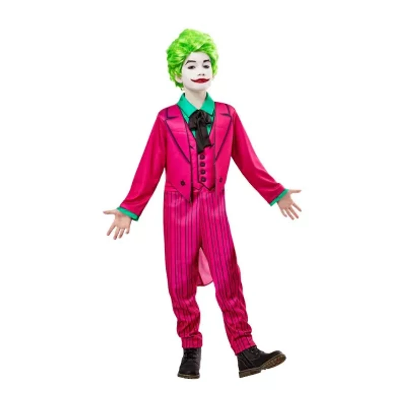 Little & Big Kid Boys Batman Classic 1966 Deluxe The Joker DC Comics 2-pc. Costume Set