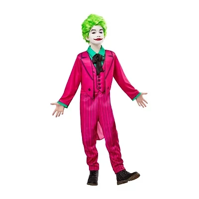 Little & Big Kid Boys Batman Classic 1966 Deluxe The Joker DC Comics 2-pc. Costume Set