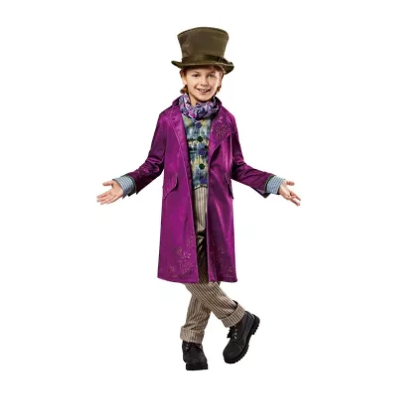 Little & Big Kid Boys Deluxe Movie Willy Wonka 5-pc. Costume Set