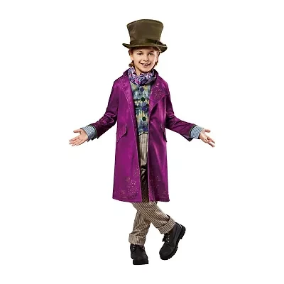 Little & Big Kid Boys Deluxe Movie Willy Wonka 5-pc. Costume Set