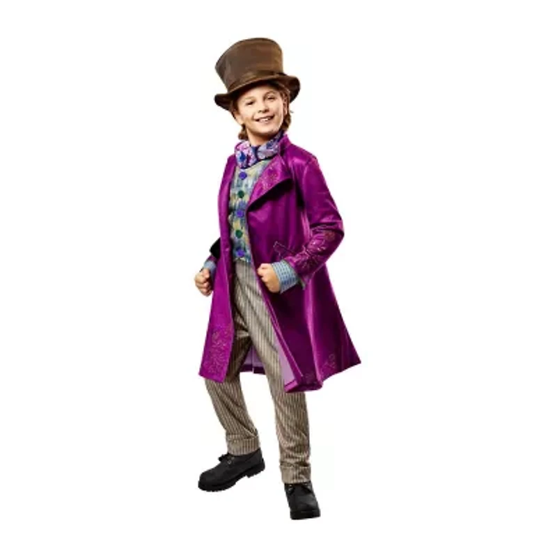 Little & Big Kid Boys Deluxe Movie Willy Wonka 5-pc. Costume Set