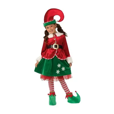 Little & Big Kid Girls Elf Kids 6-pc. Costume