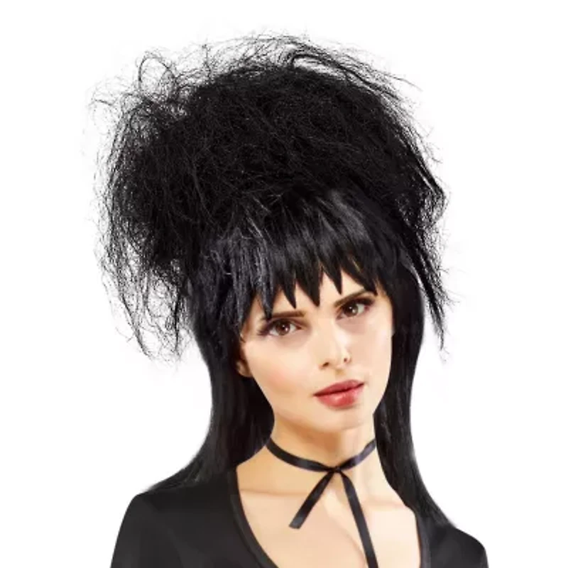Womens Beetlejuice Lydia Deetz Adult Black Wig Costume Accessory
