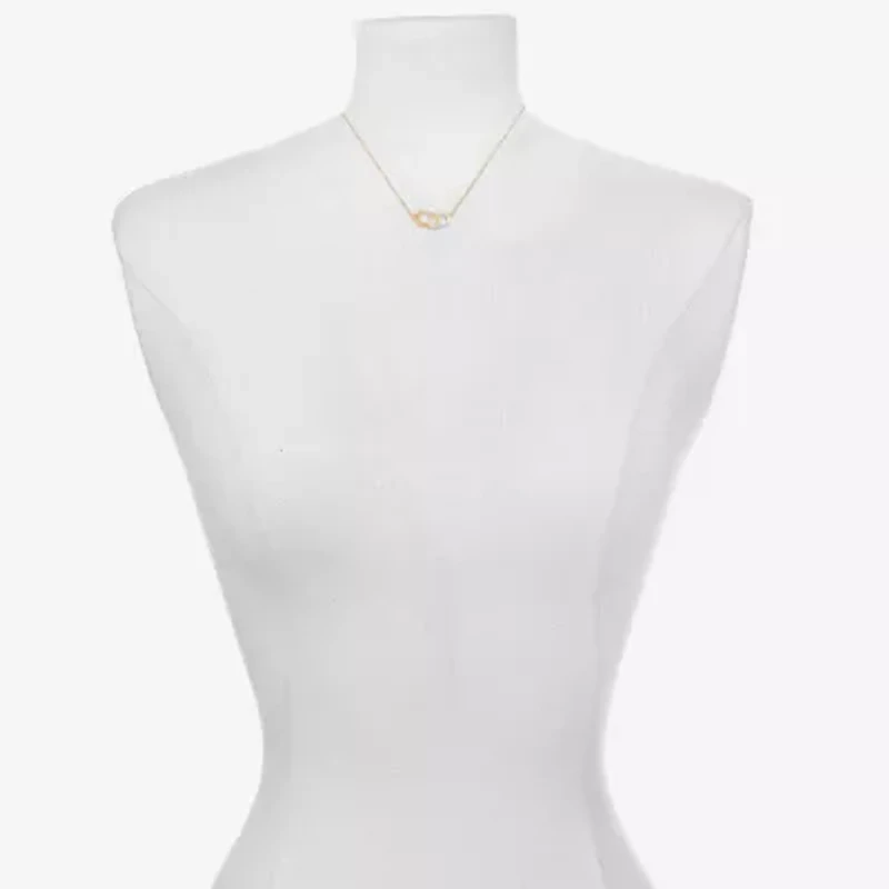Bijoux Bar Delicates Two Tone Womens 16 Inch Link Chain Necklace