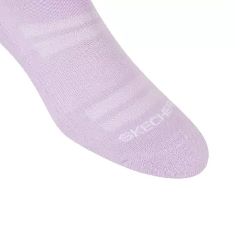 Skechers Active Womens Multi-Pack 6 Pair Quarter Ankle Socks