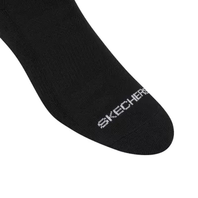 Skechers Active Womens Multi-Pack 6 Pair Quarter Ankle Socks