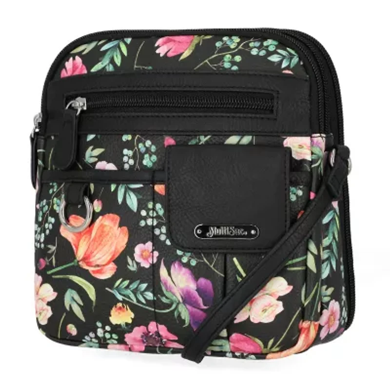 Multi Sac North/South Zip Around Crossbody Bag