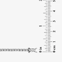 (F / Si2) Womens White Diamond 10K Gold 18 Inch Tennis Necklace