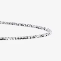 (F / Si2) Womens White Diamond 10K Gold 18 Inch Tennis Necklace