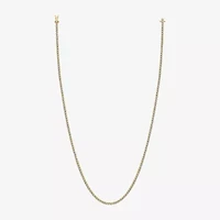 F, Si2 Womens White Diamond 10K Gold 18 Inch Tennis Necklace
