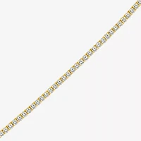 F, Si2 Womens White Diamond 10K Gold 18 Inch Tennis Necklace