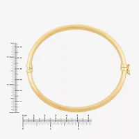 Silver Addiction Womens 14K Gold Over Silver Round Bangle Bracelet