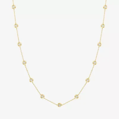 Diamond Addiction (G-H, Si2-I1) Womens 2 CT. T.W. Lab Grown White Diamond 14K Gold Over Silver 16 Inch Pendant Necklace