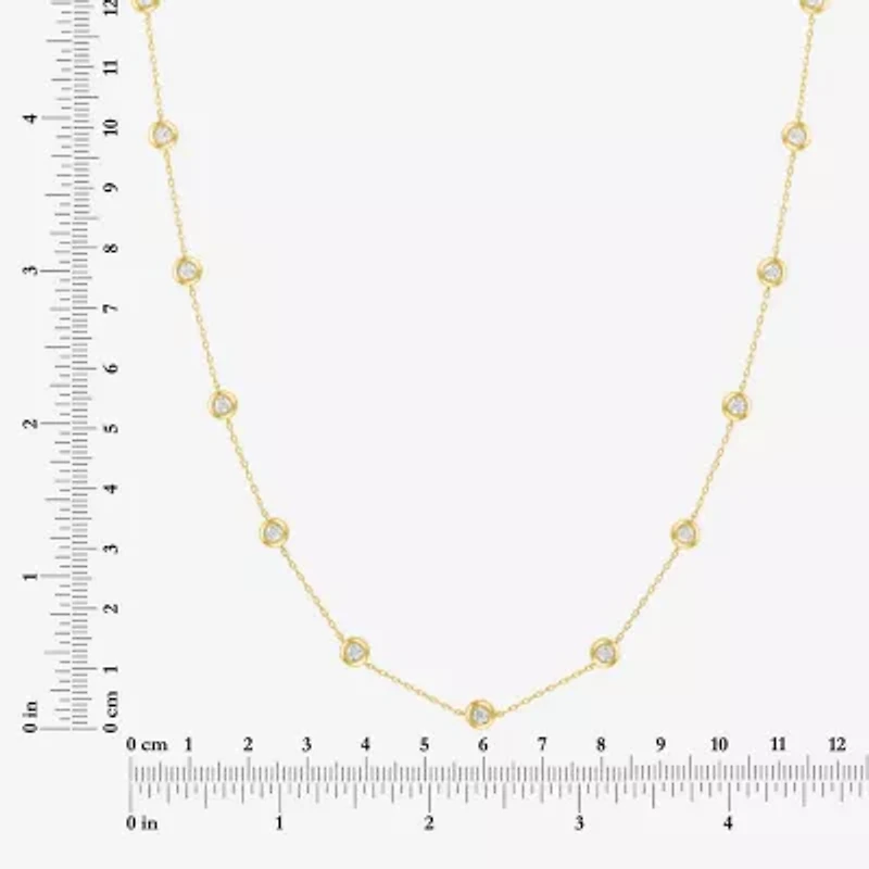 Diamond Addiction (G-H, Si2-I1) Womens 2 CT. T.W. Lab Grown White Diamond 14K Gold Over Silver 16 Inch Pendant Necklace