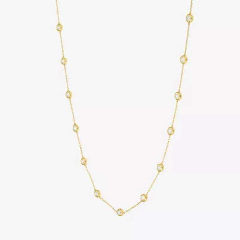 Diamond Addiction (G-H, Si2-I1) Womens 2 CT. T.W. Lab Grown White Diamond 14K Gold Over Silver 16 Inch Pendant Necklace