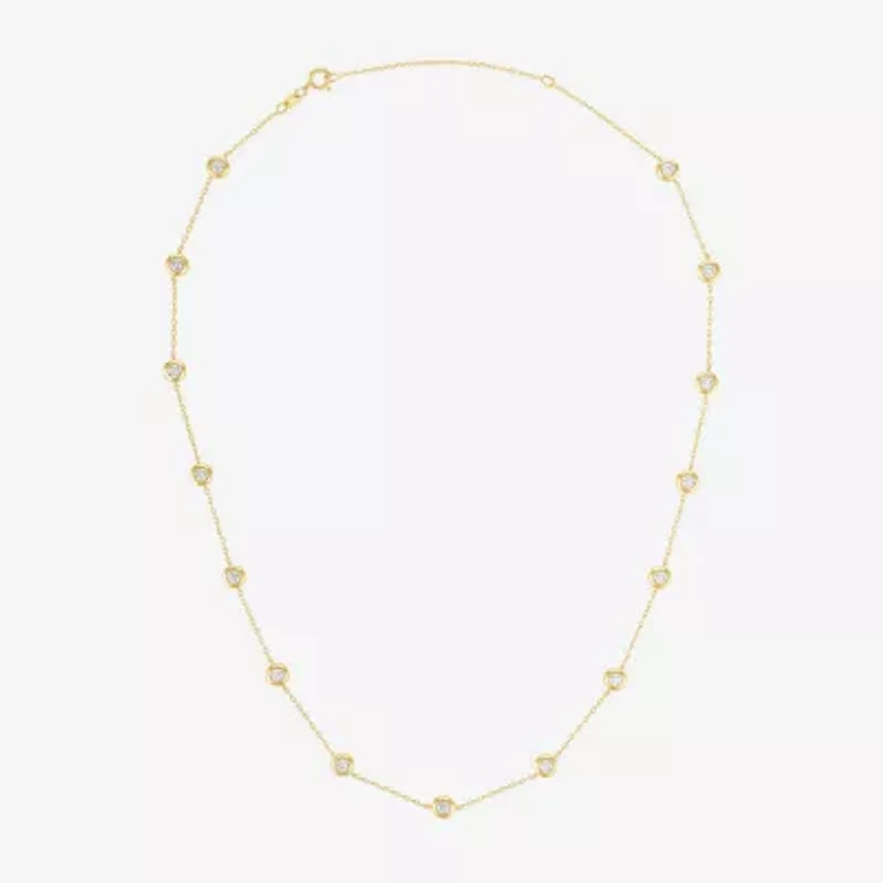 Diamond Addiction (G-H, Si2-I1) Womens 2 CT. T.W. Lab Grown White Diamond 14K Gold Over Silver 16 Inch Pendant Necklace