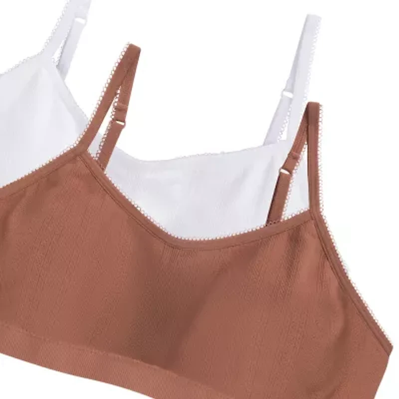 Maidenform Girls Seamless Light Support 2-pc. Long Line Bra Rj25130-As2