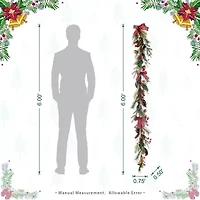 Glitzhome 6ft Floral Floral Arrangement