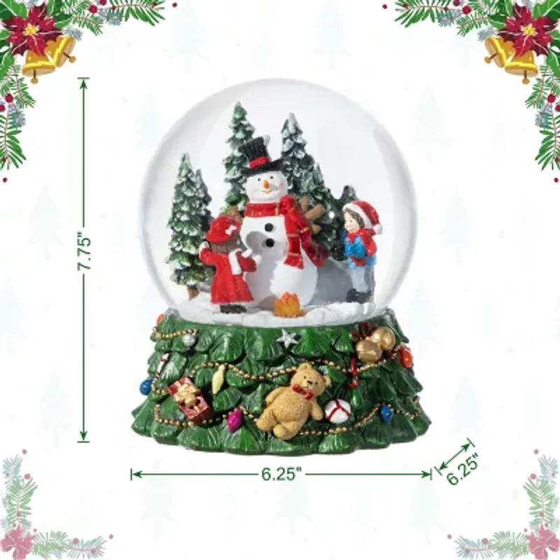 Glitzhome 150mm Waterglobes Christmas Tabletop Decor