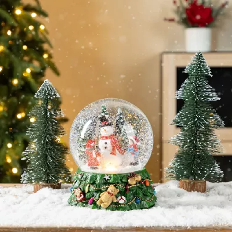 Glitzhome 150mm Waterglobes Christmas Tabletop Decor