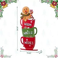 Glitzhome 34.5 Porch Drc Christmas Porch Sign