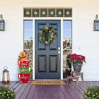 Glitzhome 34.5 Porch Drc Christmas Porch Sign