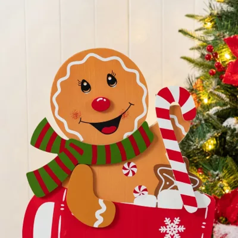 Glitzhome 34.5 Porch Drc Christmas Porch Sign