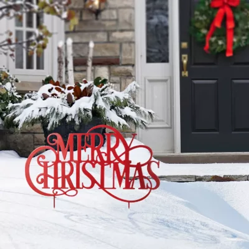 Glitzhome 36 Yard Stake Christmas Yard Art