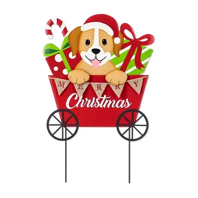 Glitzhome 24 Yard Stake Christmas Yard Art