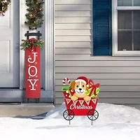 Glitzhome 24 Yard Stake Christmas Yard Art