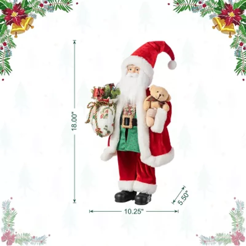 Glitzhome 18 Figurine Christmas Figurine