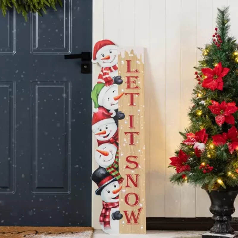 Glitzhome 8ft Inflatable Drc Christmas Porch Sign