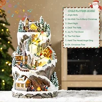 Glitzhome 15.5 Village Christmas Tabletop Decor