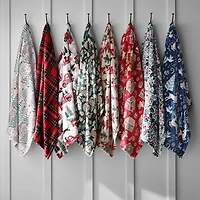 North Pole Trading Co. Holiday Velvet Plush Lightweight Throw