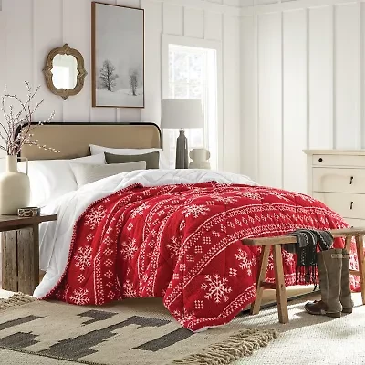 North Pole Trading Co. Sherpa Reversible Comforter