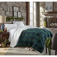 North Pole Trading Co. Plaid Mink To Sherpa Reversible Comforter