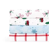 Linden Street Vintage Holiday Cotton Sheet Set